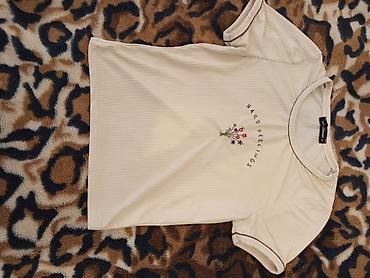 denim tears: Qadın T‑shirt - Brend/etiket: Zch Cavanah, ölçü S - Rəng: krem/bej - — 3
