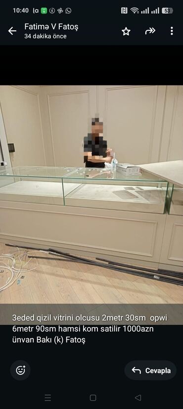 Qida məhsulları: 3eded qizil vitrini olcusu 2metr 30sm opwi 6metr 90sm hamsi kom