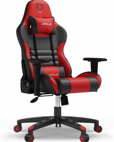 Ofis və oyun kresloları: Yeni, Təkərli, Qolları tənzimlənir, Dəri — 3