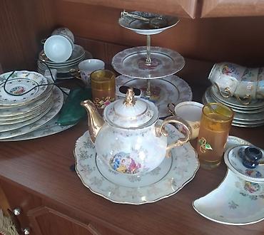cayniy serviz: Çay dəsti, rəng - Ağ, Kobalt, Çexiya — 4