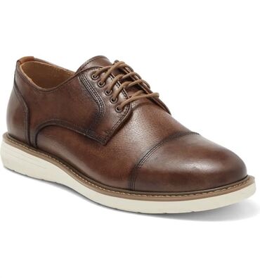 коричневые мужские туфли: Warfield & Grand. Orbit Cap Toe Дерби.Классическое дерби из