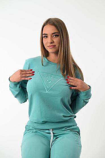 Gornji i donji deo: Duks i donji deo trenerke – komplet, tamno braon - Brend: Guess — 25