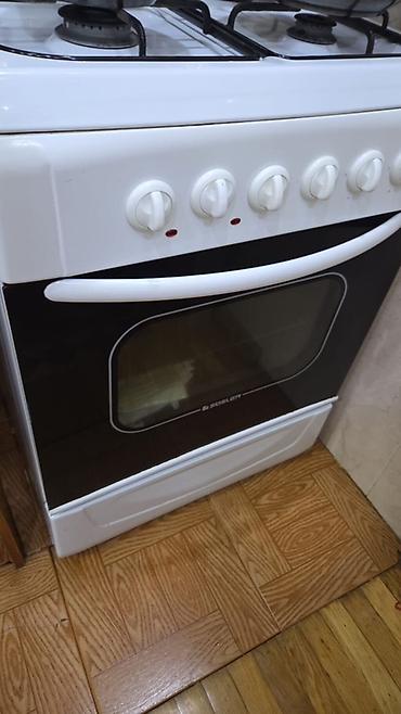 soba corek: Qaz-elektrik kombinə edilmiş soba və plitə - 4 gözlü üst hissə: 3 qaz — 2
