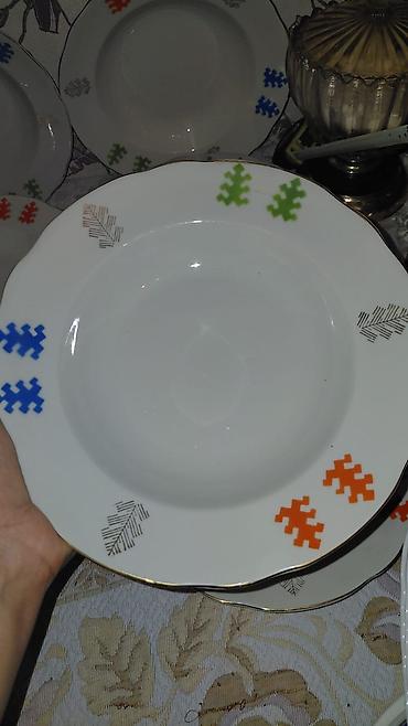 Nahar dəsti, rəng - Ağ, Farfor, 6 nəfərlik, Almaniya