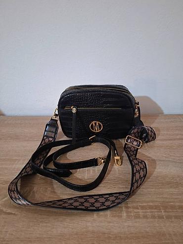 Torbe: Nova Mohito crna torbica dva kaiša, širok kaiš preko ramena Nova — 6