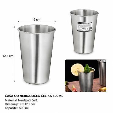 KMT Nerđajući čelik pivo čaša 500 ml – Kmt Style - Materijal