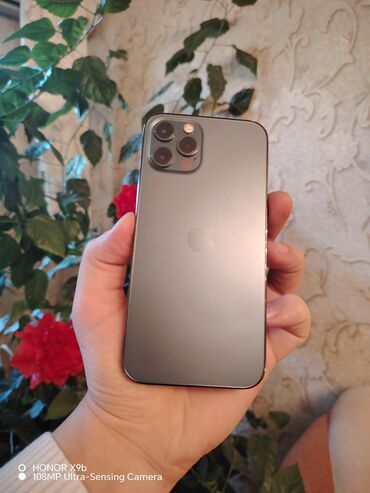 Apple iPhone: IPhone 12 Pro, 128 GB, Mavi, Face ID, Simsiz şarj, Sənədlərlə