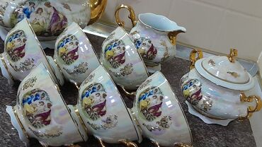 Çay dəsti, Farfor, 6 nəfərlik, Çexiya
