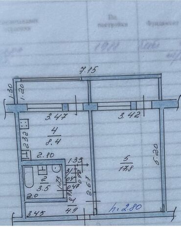 Продажа квартир: 1 комната, 39 м², 106 серия, 8 этаж, Старый ремонт at lalafo.kg — 17 Продажа квартир: 1 комната, 39 м², 106 серия, 8 этаж, Старый ремонт — 17