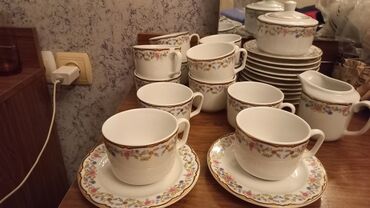 Qəhvə dəstləri və servizlər: Qəhvə dəsti, rəng - Qara, Farfor — 10