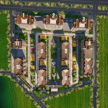 аренда квартир асанбай: 3 комнаты, 109 м², Элитка, 4 этаж, ПСО (под самоотделку)