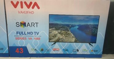 ikinci el smart tv: Yeni Televizor LCD 43" FHD (1920x1080), Ödənişli çatdırılma