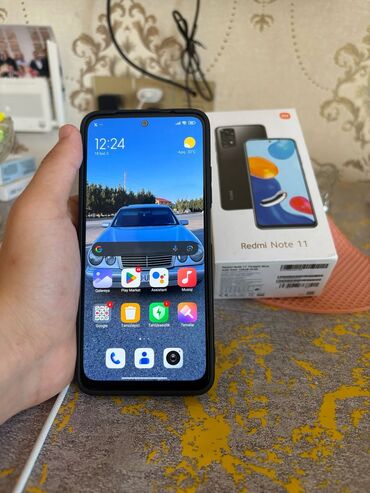 телефоны fly cirrus 7: Redmi Note 11, 128 ГБ, цвет - Голубой, Отпечаток пальца, Две SIM карты, Face ID