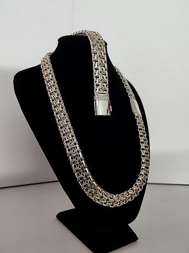 Наборы украшений: Набор украшений, Новый, Цвет металла: Белый, Парный набор — 3