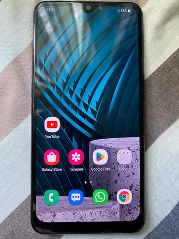 samsung телефона: Samsung A10s, Б/у, 32 ГБ, цвет - Синий, 2 SIM