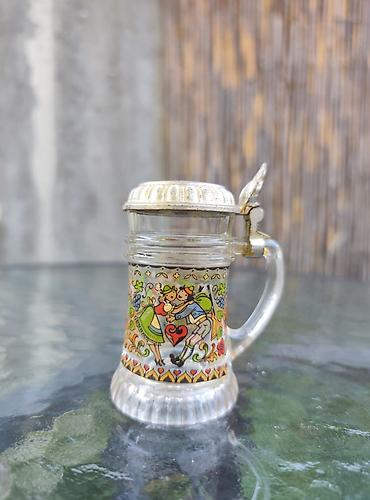 ormani za terase: Staklena krigla/čašica sa poklopcem – “Original Tinnaplast” (otisak na — 1