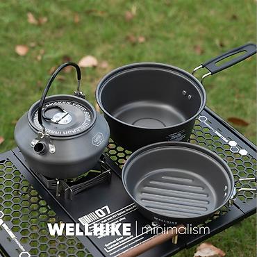 fire maple: Набор посуды IGT из 3 предметов (чёрный), ⌀20х8.5см, WELLHIKE — 2