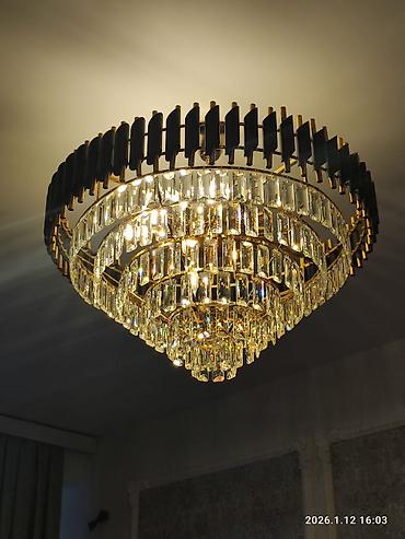 xrustal vaz: Çılçıraq, 10 və daha çox lampa, Xrustal — 1
