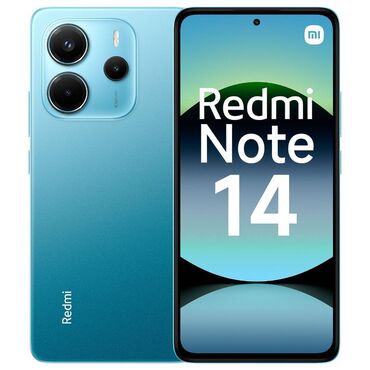 infinix телефон: Redmi, Redmi Note 14, Новый, 256 ГБ, цвет - Голубой, 2 SIM