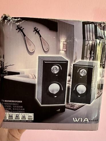 komputer kalonka: W1A 2.0 Multimedia Səsgücləndirici (cüt) - Korpus: tam ağac dizaynı — 1