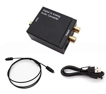 göktel kabel: Optical To Rca konverter Optik səs çıxışlı TV və digər avadanlıqları — 1