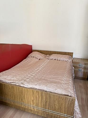 cerez: - İki nəfərlik taxta çarpayı dəsti - Material: ağac teksturalı — 2