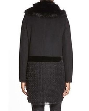 бархат: Женское пальто со съёмным меховым воротником фирмы Vera Wang — 9