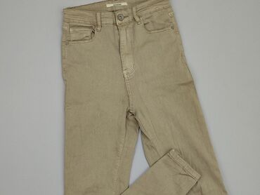 spódnice midi khaki: Jeans, XS (EU 34), condition - Good