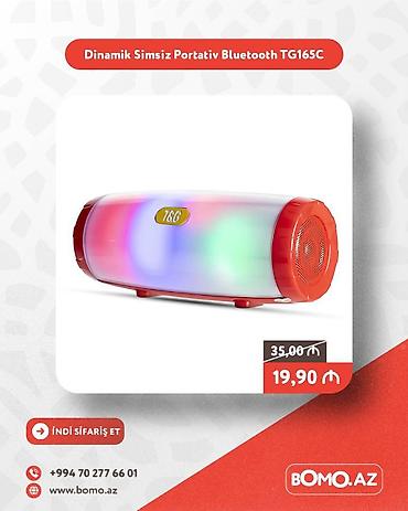 Audio: Yüksək keyfiyyətli. 🔥 Dinamik Simsiz Portativ Bluetooth TG165C ✅ — 1