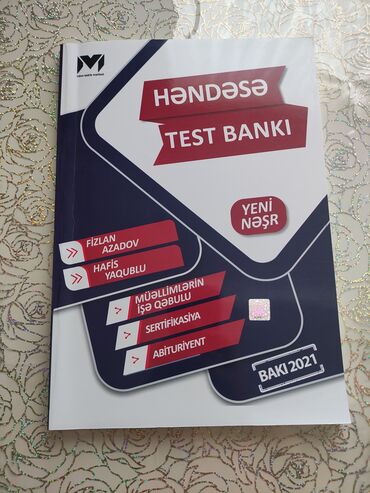 русский язык 6 класс азербайджан учебник: Həndəsə test bankı 
2021 il
qiyməti 6 AZN . 
içi təmizdir