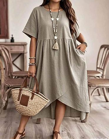 lanene haljine za punije: ✨️BIG SIZE MODEL ✨️
Vel: L XL XXL XXXL XXXXL
Haljina:2500 dinara — 3