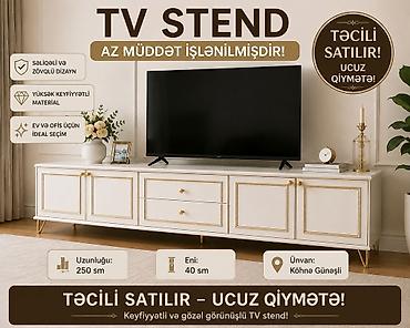 TV altlığı: TV stend - Zərif və səliqəli dizayn - Yüksək keyfiyyətli material - — 1