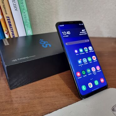 кара суу телефон: Samsung Galaxy S9 Plus, Колдонулган, 256 ГБ, түсү - Кара, 2 SIM