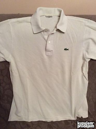 velebit majice: Original Lacoste majica 100% cotton Ramena 47cm duzina 70cm bela — 1
