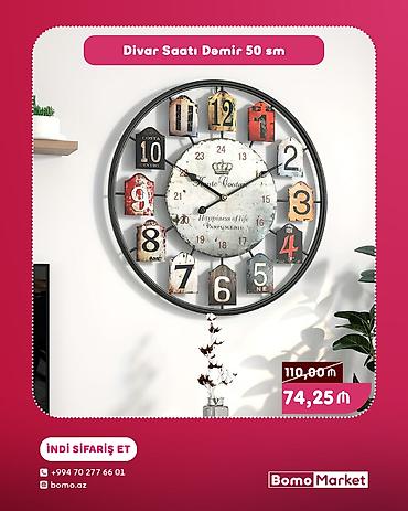 Ev saatları: Divar saatları — 1