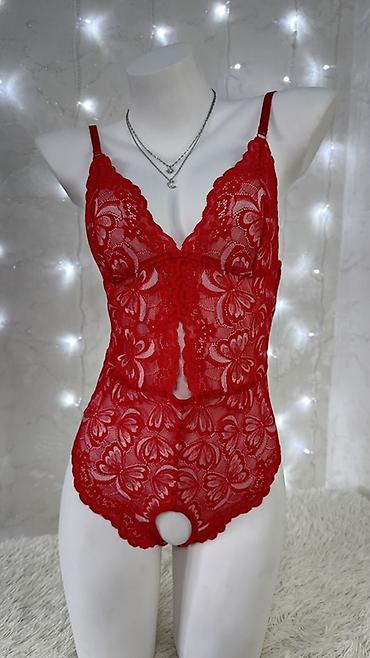 Боди: Кружевное боди с открытым шагом Размеры- S,M,L, XL - Модель: кружевной — 2