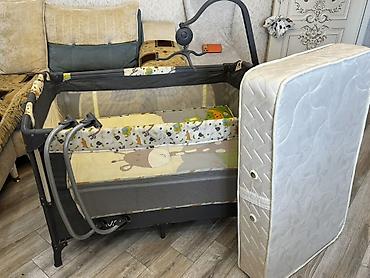 usaq ucun manejler: VAVA uşaq beşik–maney (portativ playpen) - Ölçü: təxmini 100×60 sm — 9