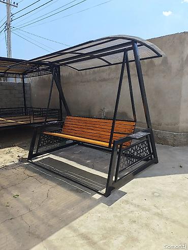 a frame домики: Садовые качели Металл, Со спинкой, С крышей — 6