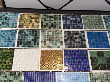 kafel metlax az: Şüşə mozaika kafel kolleksiyası - Kiçik kvadrat ölçülü mozaika