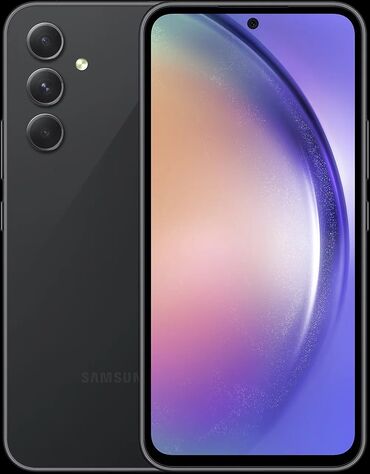 мобильные телефоны кнопочный: Samsung Galaxy A54 5G, Б/у, 256 ГБ, цвет - Черный, 2 SIM