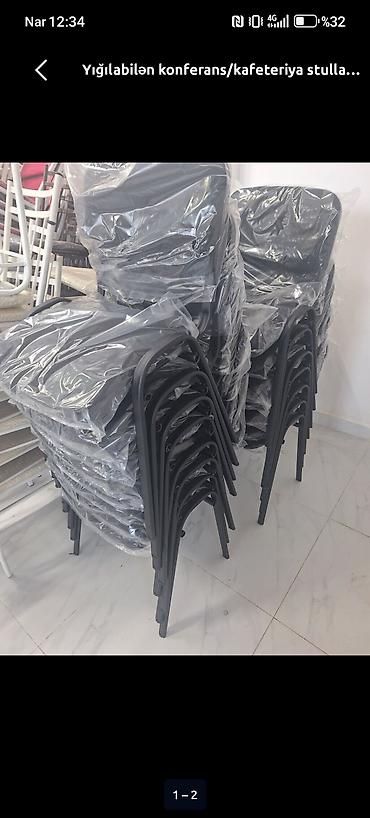 oturacag uzlukleri: Metal karkaslı ofis/konfrans stulu - Materiaal: toz boyalı möhkəm — 2