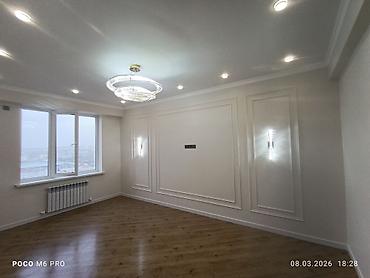 osh flats: 1 комната, 49 м², Манас-Ата мкр., 11 этаж, Дизайнерский ремонт — 3