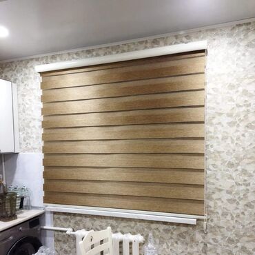 Jalüzlər: Zebra jalüz pərdələr - İki qatlı zebra sistemi: şəffaf və qaranlıq — 1