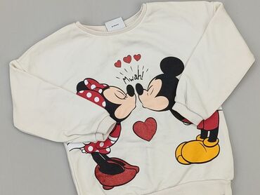 białe bluzki z falbankami: Bluza, Disney, 3-4 lat, 98-104 cm, stan - Dobry