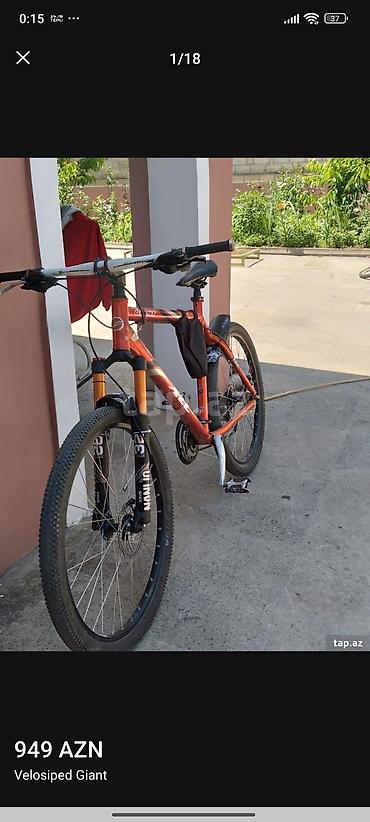velosiped satiram 28: Giant dağ velosipedi. Heç bir problem yoxdu. velosiped 13 kg di — 7