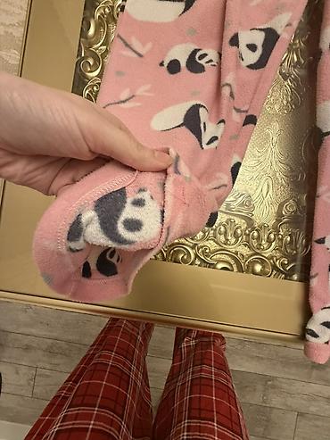 Үй жана уктоо үчүн кийимдер: Теплые домашние брюки/пижамные штаны - Материал: мягкий — 4