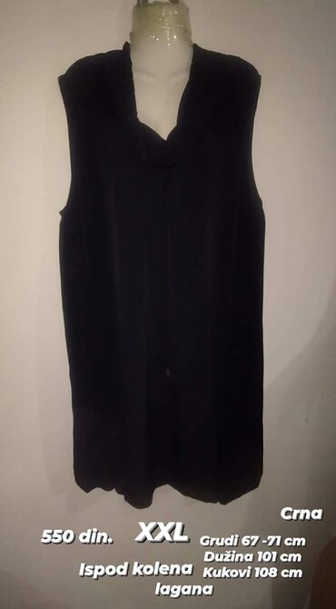 plišana haljina: Haljina XXL crna