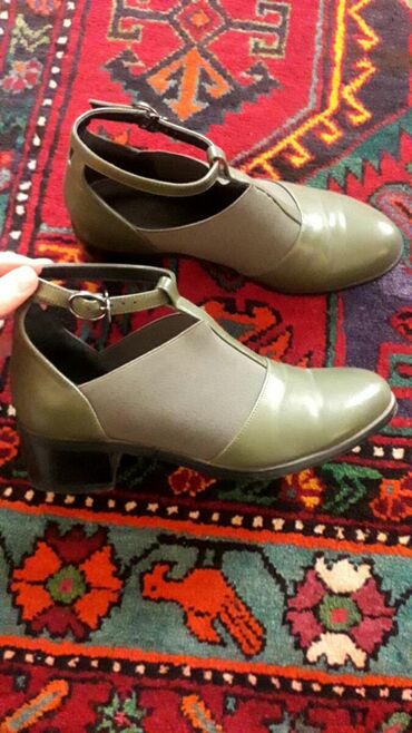 женские классические туфли на танкетке: Туфли, Размер: 38, цвет - Зеленый, Новый