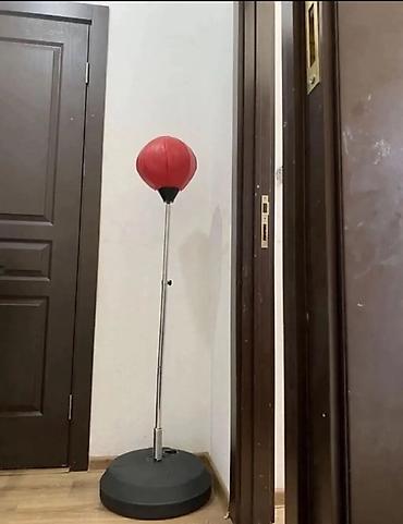 İdman və istirahət: Stasionar boks torbası – evdə məşq üçün ideal. Boya görə tənzimləmək — 1