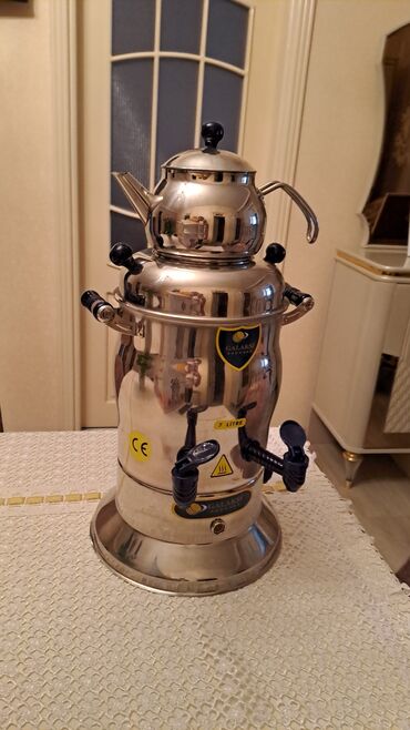 elektrik ev esyalari: Yeni Elektrik Samovar, 7 l, Ünvandan götürmə